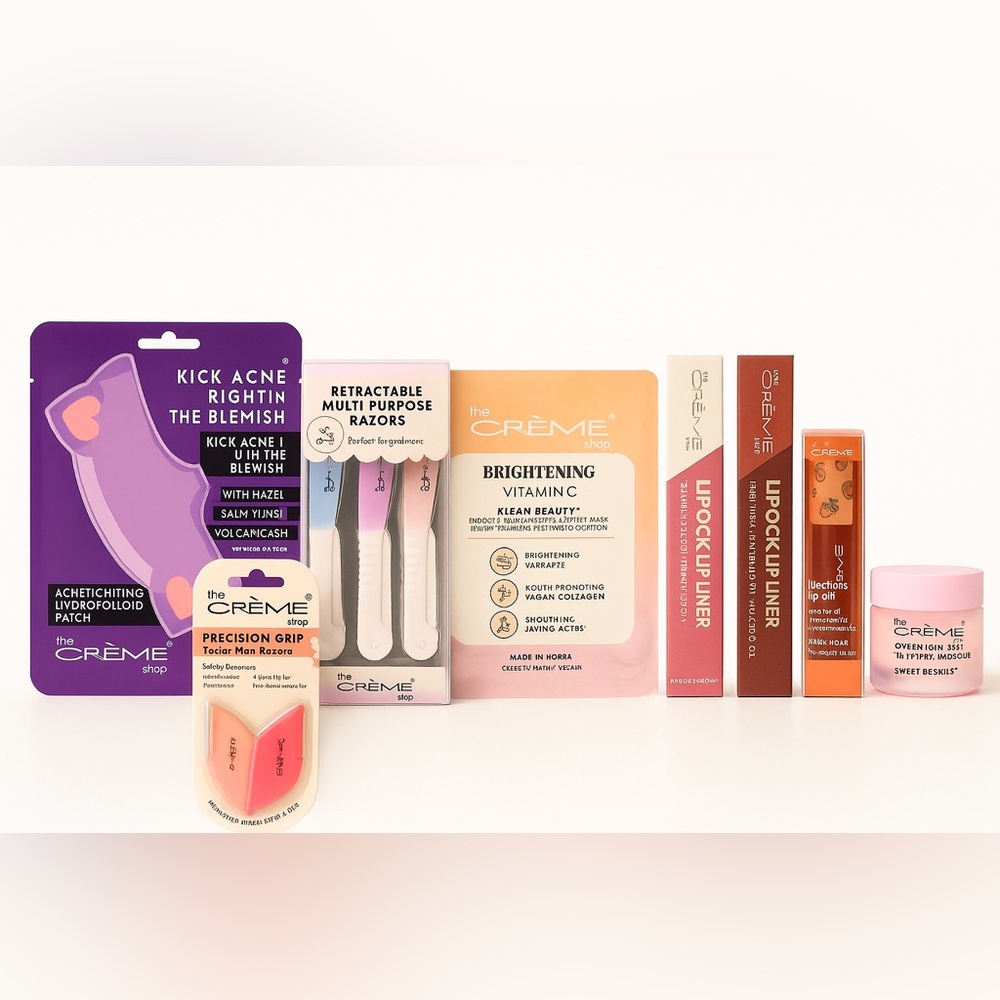 ✨ The Crème Shop Complete Skincare & Lip Care Bundle ✨